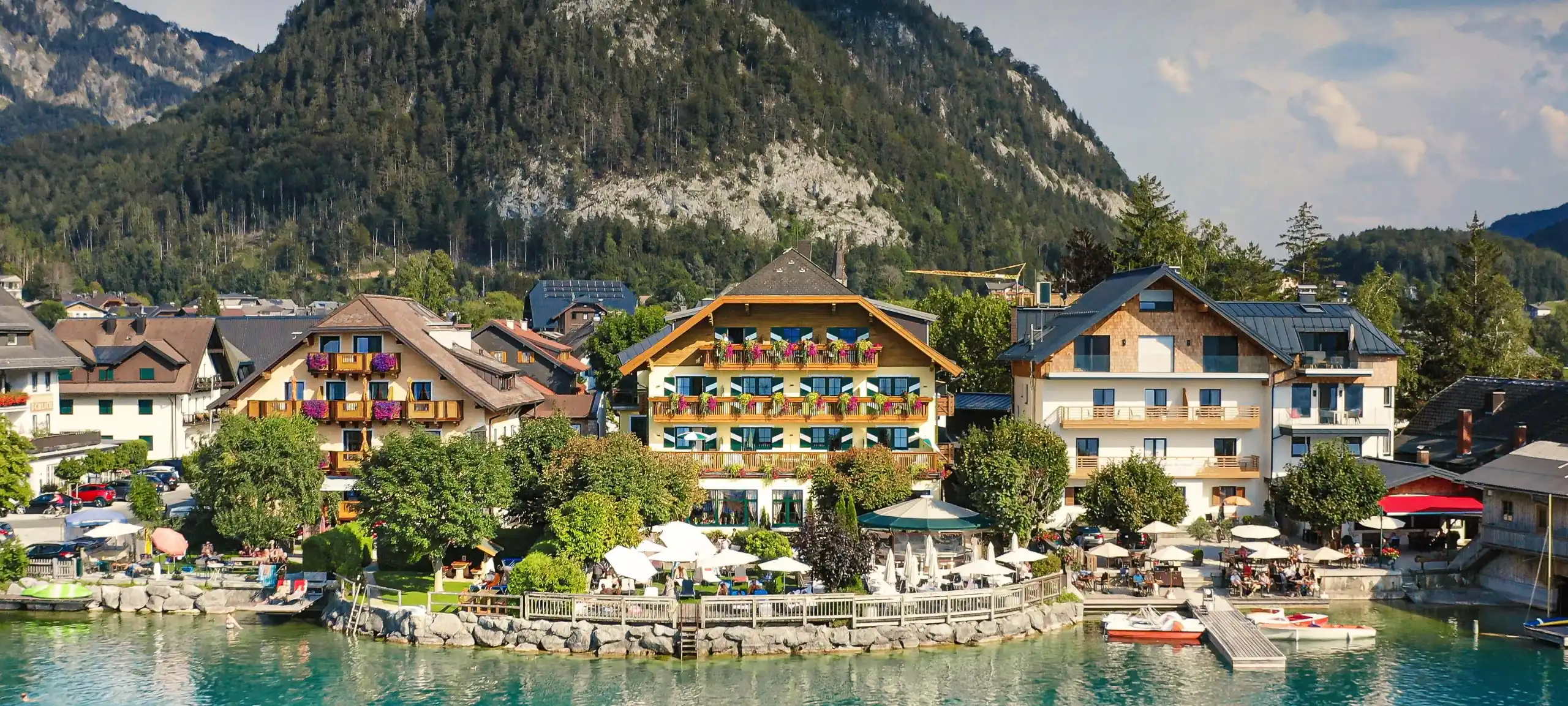 Landhotel Schützenhof mit Seeterrasse direkt am Fuschlsee